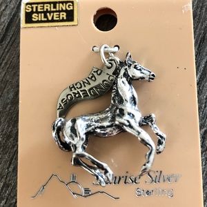 Sterling Silver Ponderosa Ranch Horse Charm